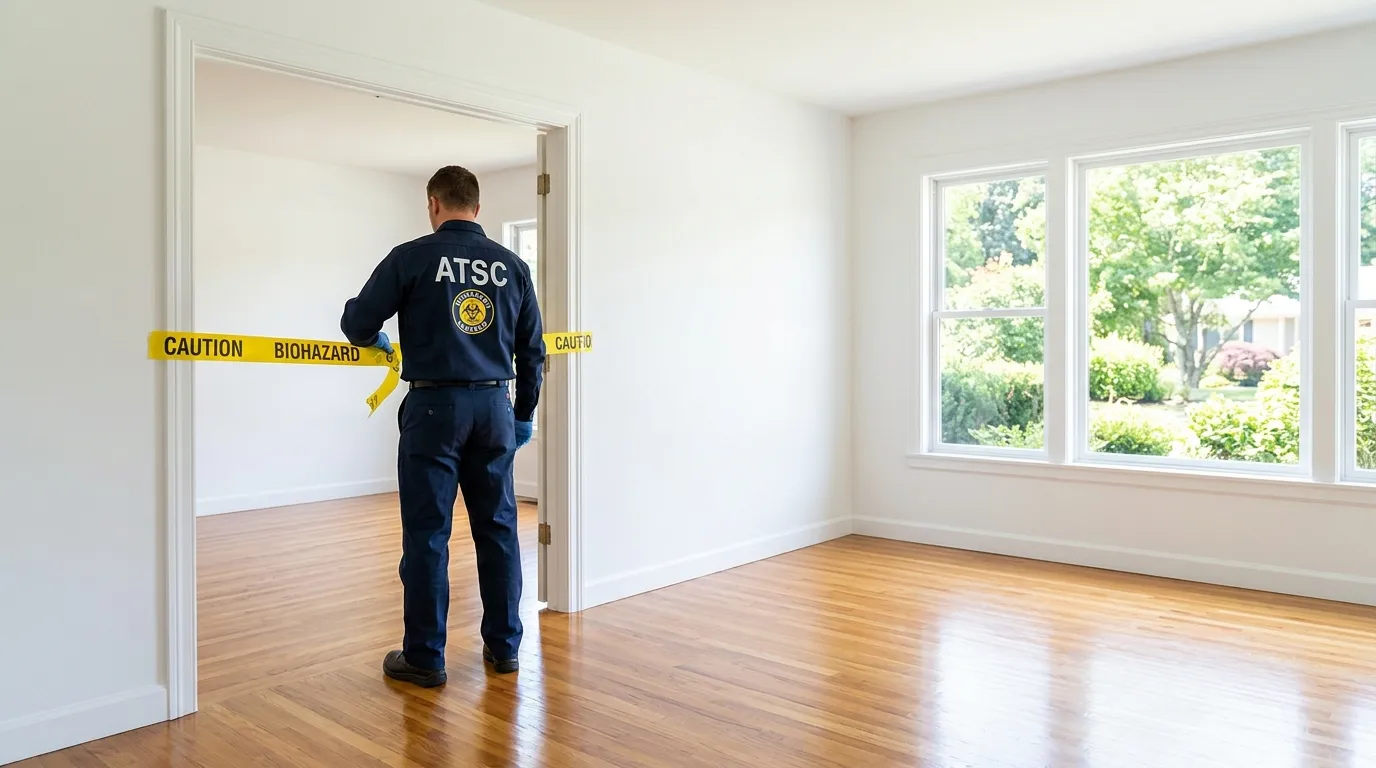 Certified biohazard cleanup crew performing Crime Scene Cleanup in Sinton